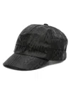 Moschino Logo-jacquard Baseball Cap In Black