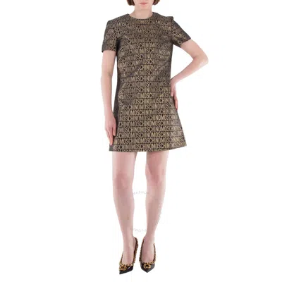 MOSCHINO MOSCHINO LOGO JACQUARD DRESS