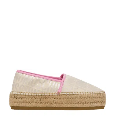 Moschino Logo-jacquard Flatform Espadrilles