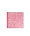 Moschino Logo-jacquard Gradient Scarf In Pink