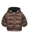 Moschino Logo-jacquard Jacket In Brown