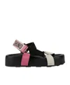 Moschino Chunky Platform Sandals With Logo Strap