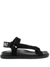 Moschino Couture Sandal With Logo In Black