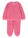 Moschino Logo-jacquard Tracksuit In Pink