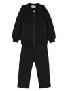 Moschino Logo-jacquard Tracksuit Set In Black