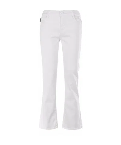 Moschino Logo Jeans In White