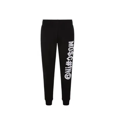 Moschino Logo Jogging Pants In Black