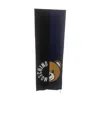 Moschino Logo Knitted Scarf In Black