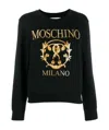 Moschino Logo Letter Sweater In Black