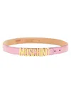 MOSCHINO MOSCHINO LOGO LETTERING BUCKLE BELT