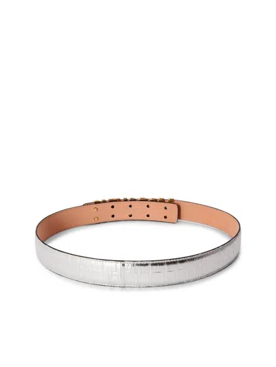 Moschino Logo Lettering Buckle Belt In Multi