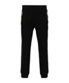 Moschino Logo-lettering Cotton Track Pants In Black