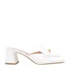 Moschino Logo-lettering Mules In White