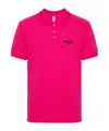 Moschino Logo-lettering Polo Shirt In Pink