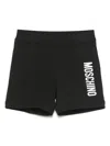 Moschino Logo-lettering Shorts In Black