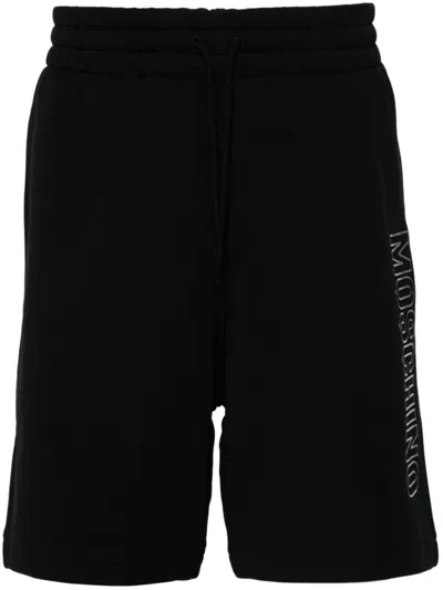 Moschino Logo-lettering Shorts In Black