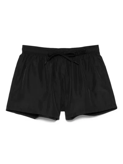 Moschino Logo-lettering Swim Shorts In Black