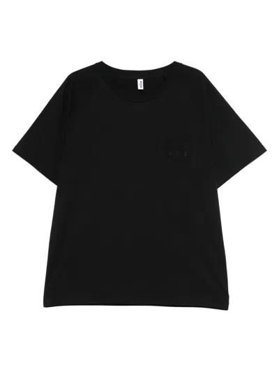 Moschino Logo-lettering T-shirt In Black