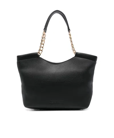 Moschino Logo-lettering Tote Bag In Black