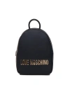 MOSCHINO LOGO LETTERING ZIPPED BACKPACK
