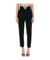 Moschino Couture Pants With Heart Application In Black