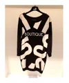 Moschino Logo Logo Dress In Black