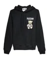 Moschino Logo Logo Hooded Sweater In Black