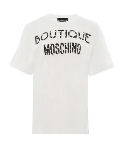 Moschino Logo Logo T-shirt In White