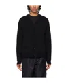 Moschino Button-up Virgin Wool Cardigan In Black