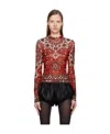 Moschino Logo Long-sleeved Sweater In Black