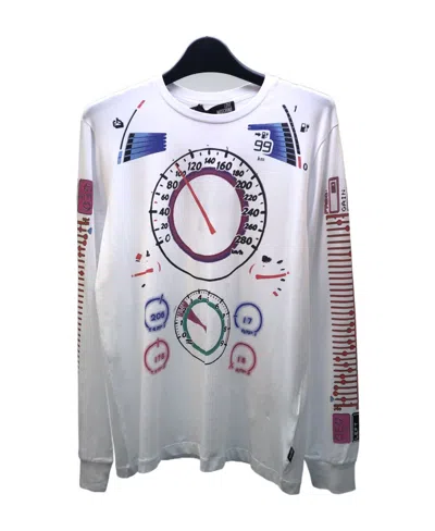 Moschino Logo Long-sleeved T-shirt In Gray