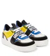 Moschino Logo Paneled Sneakers In Multi