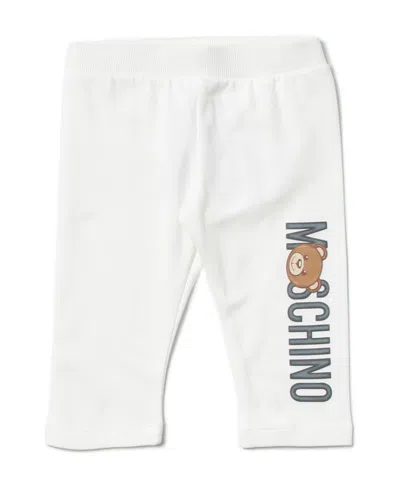 Moschino Logo Pants In White