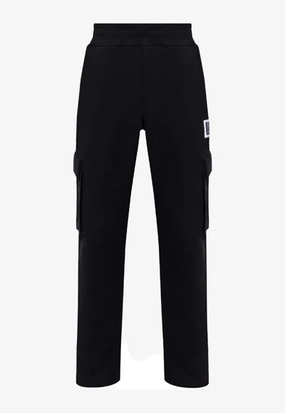 MOSCHINO LOGO-PATCH CARGO PANTS