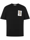 Moschino Crew Neck Graphic T-shirt With Short Sleeves In 黑色