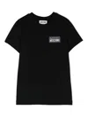 Moschino Kids T-shirt Con Applicazione In Black