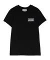 Moschino Kids T-shirt Con Applicazione In Black