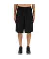 Moschino Bermuda With Logo In Black