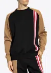 Moschino Color-block Long-sleeved Sweatshirt In Multicolor