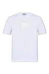 Moschino Logo Patch Crewneck T-shirt In White