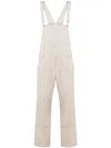 Moschino Logo-patch Jumpsuit In Neutrals