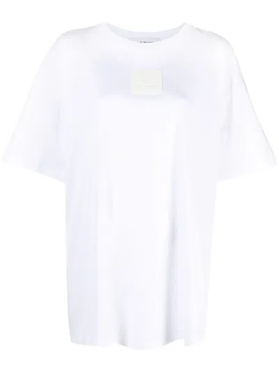 Moschino T-shirt Aus Bio-baumwolle In Weiss