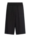 Moschino Logo Patch Pocketed Shorts In Black