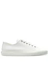Moschino Square-toe Canvas Sneakers In White