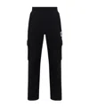 Moschino Logo Patch Track Pants In Black