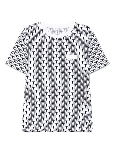Moschino Logo-patch T-shirt In White