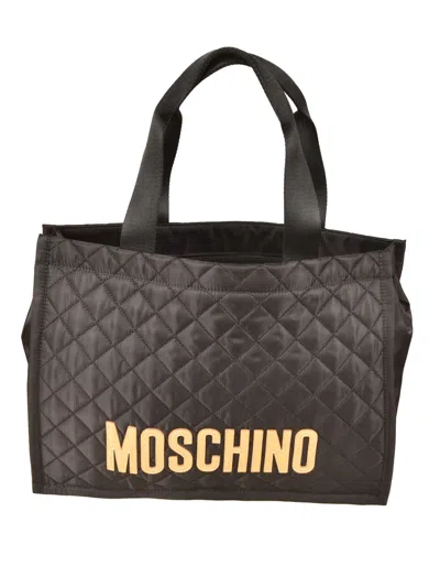 Moschino Logo Patch Tote In C