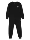 Moschino Logo-patch Tracksuit In Black