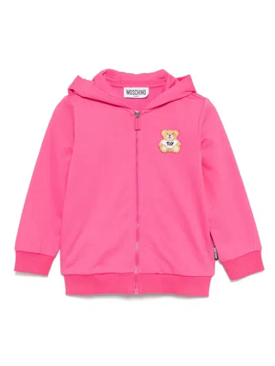 Moschino Babies' Logo-patch Zip-up Hoodie