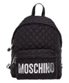 Moschino Logo-print Quilted Backpack In C